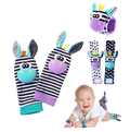 Set de medias y muñequeras sensoriales con sonajero