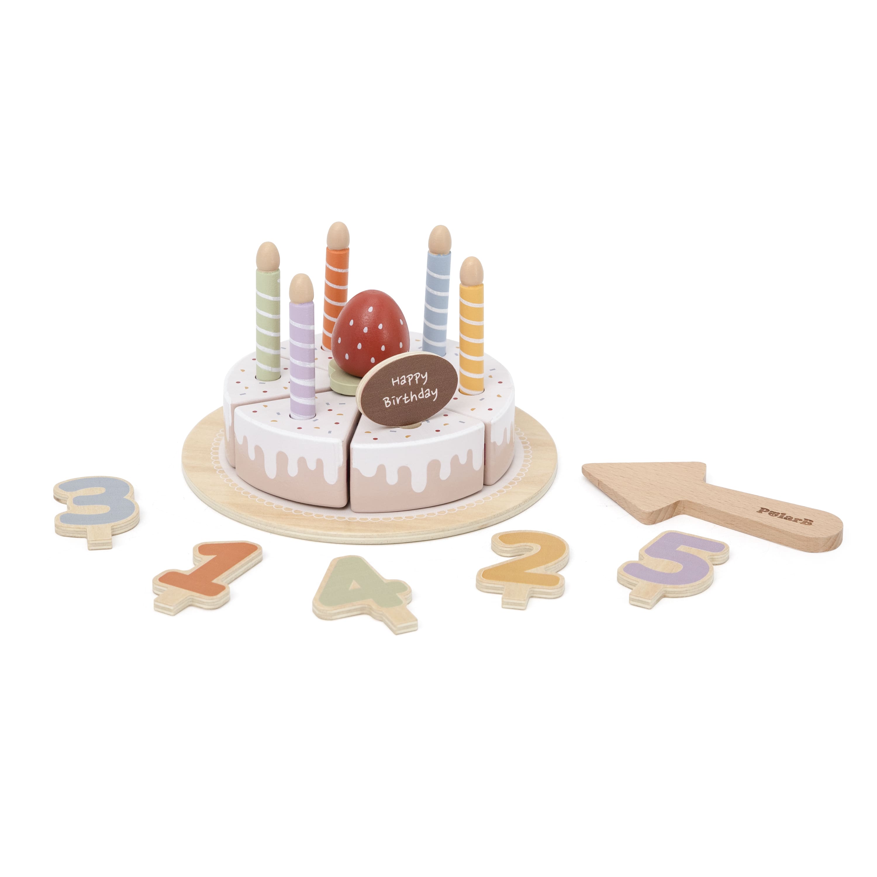 Torta de cumpleaños madera
