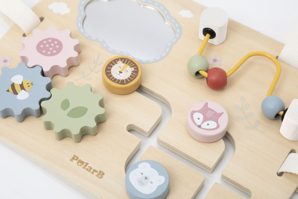 Tablero de actividades madera Polar b