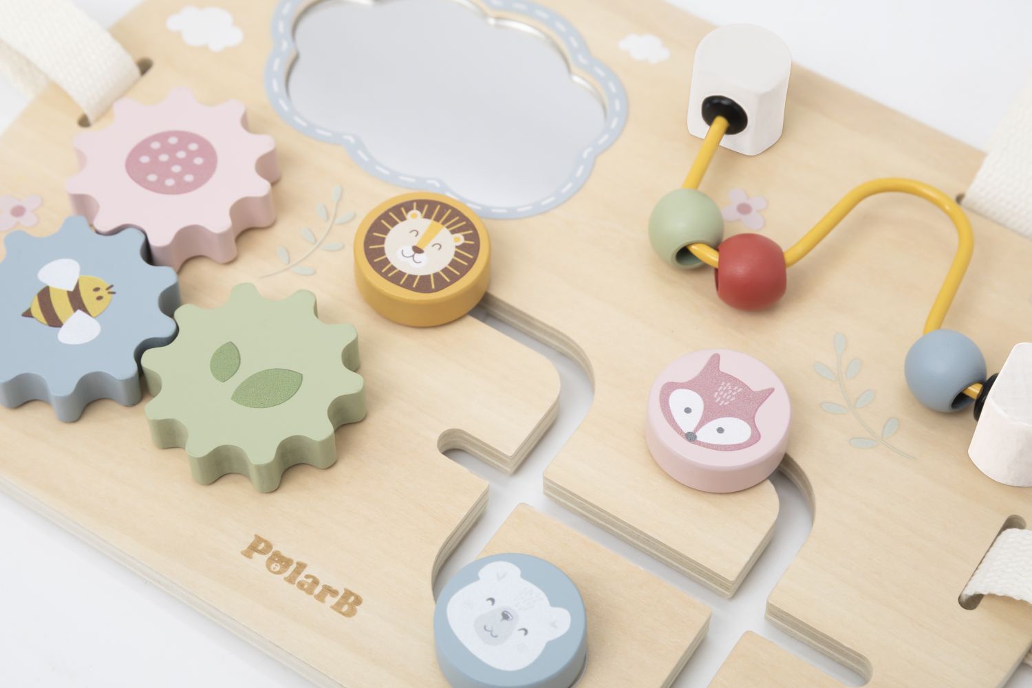 Tablero de actividades madera Polar b