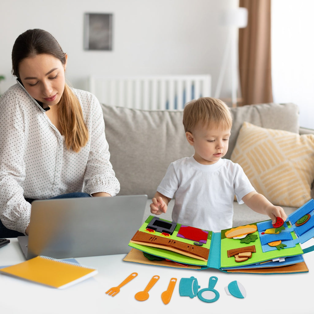 Libro sensorial casita/rutinas/robot/dinosaurio