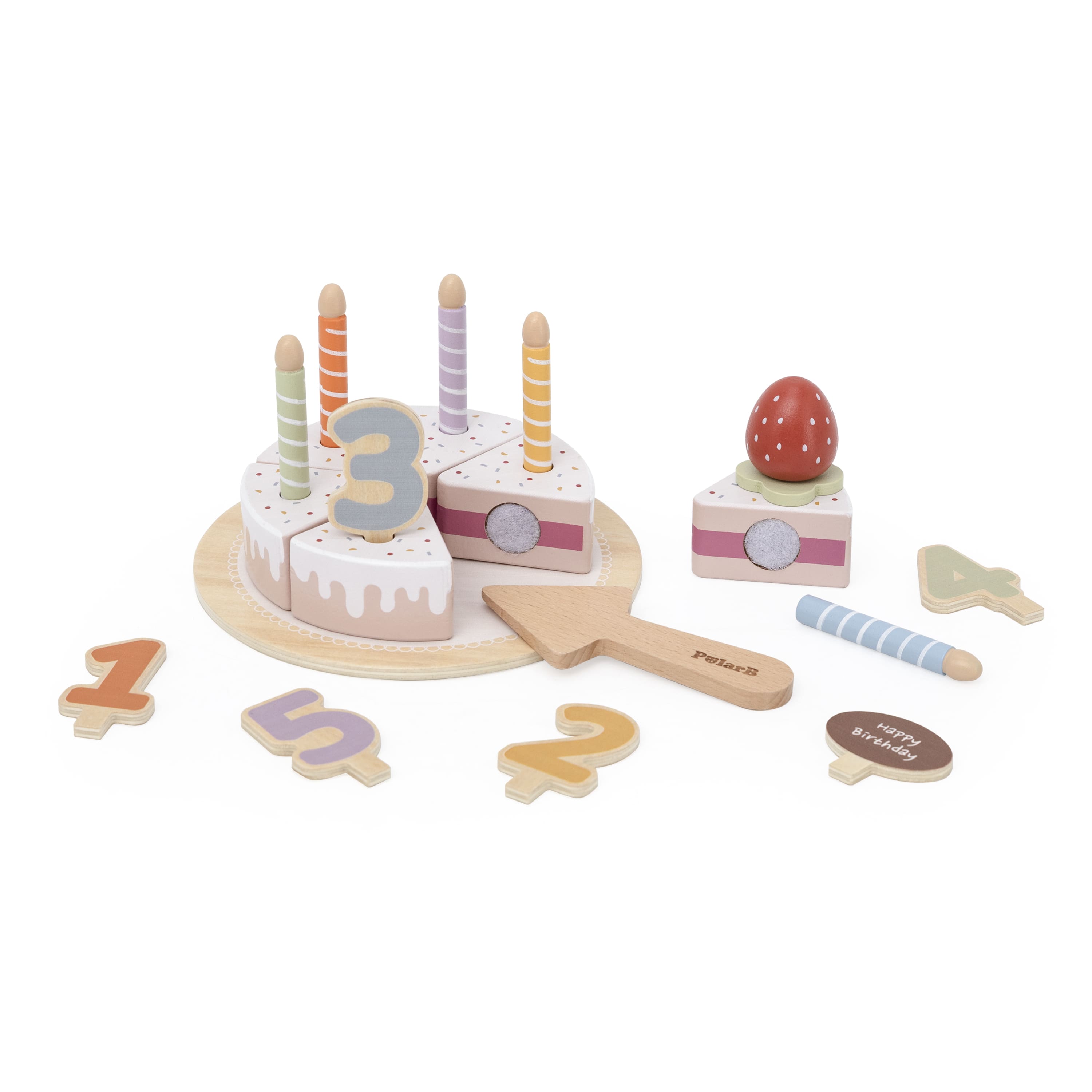 Torta de cumpleaños madera