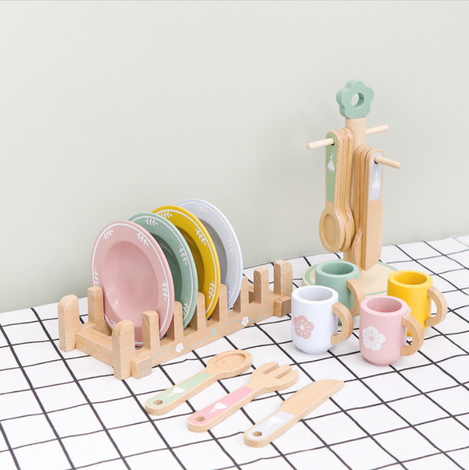 Juego de cocina madera