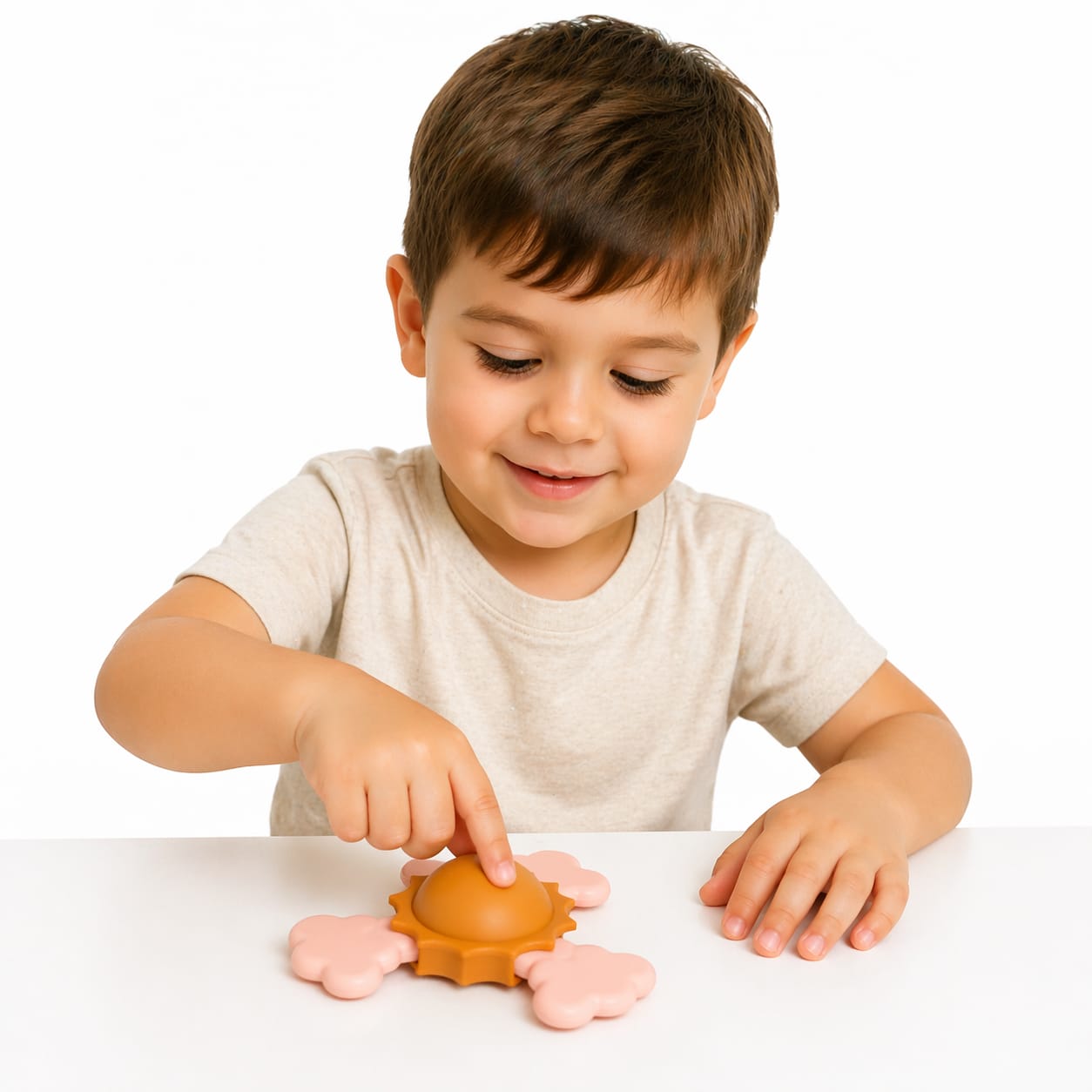 Spinner de silicona con succión