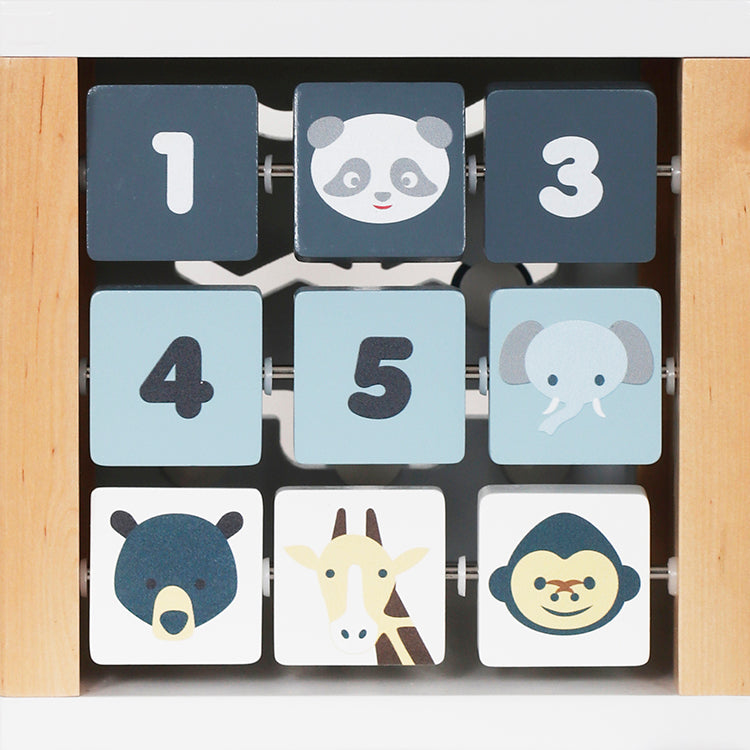 Cubo de actividades Montessori - madera