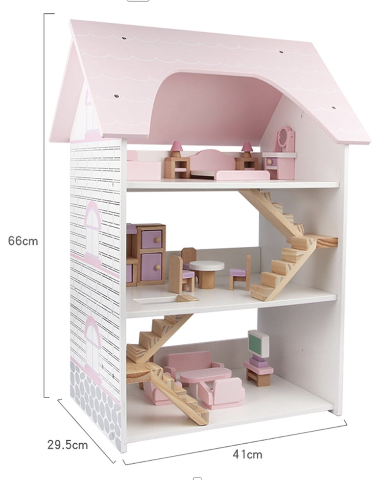 Casita de muñecas madera