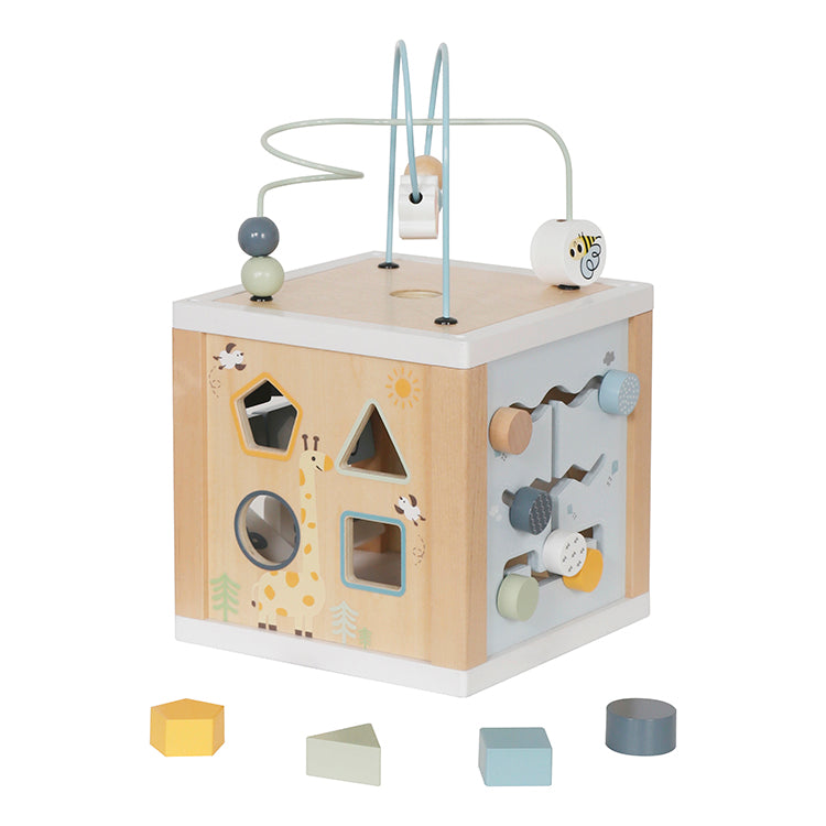 Cubo de actividades Montessori - madera