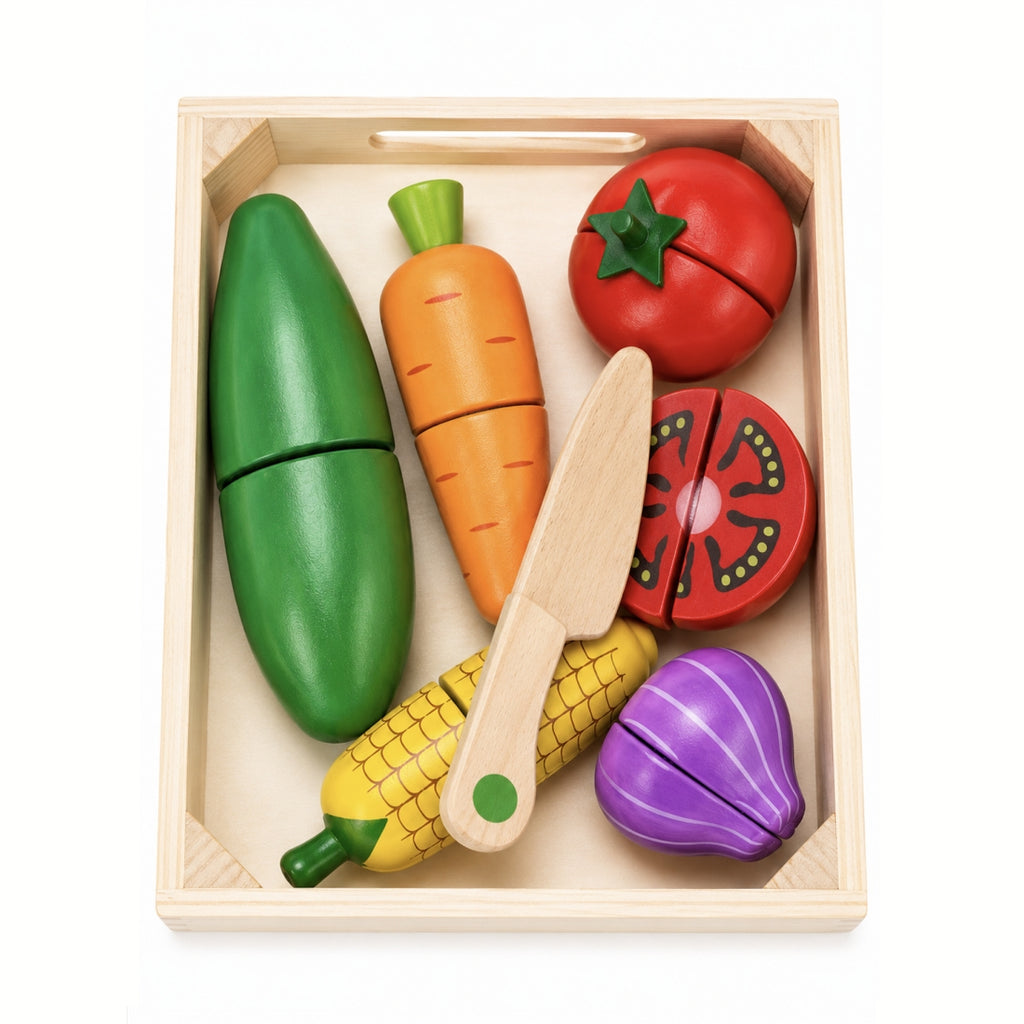 Cajón de verduras de madera