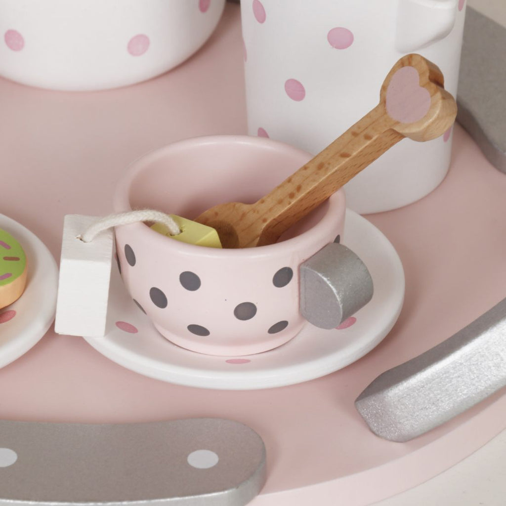 Juego de té de madera