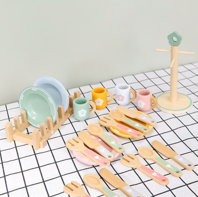 Juego de cocina madera