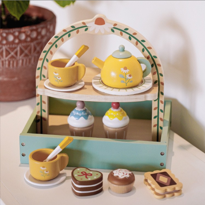 Juego de té y pastelería