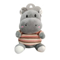 Peluche Hipopótamo gris con remera