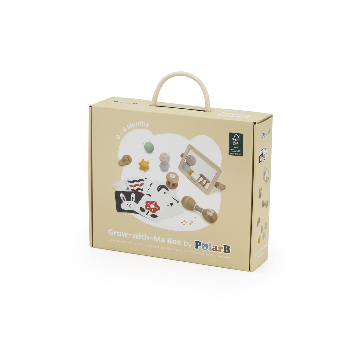 Box Crece Conmigo: Explorador sensorial (0 a 6 meses)