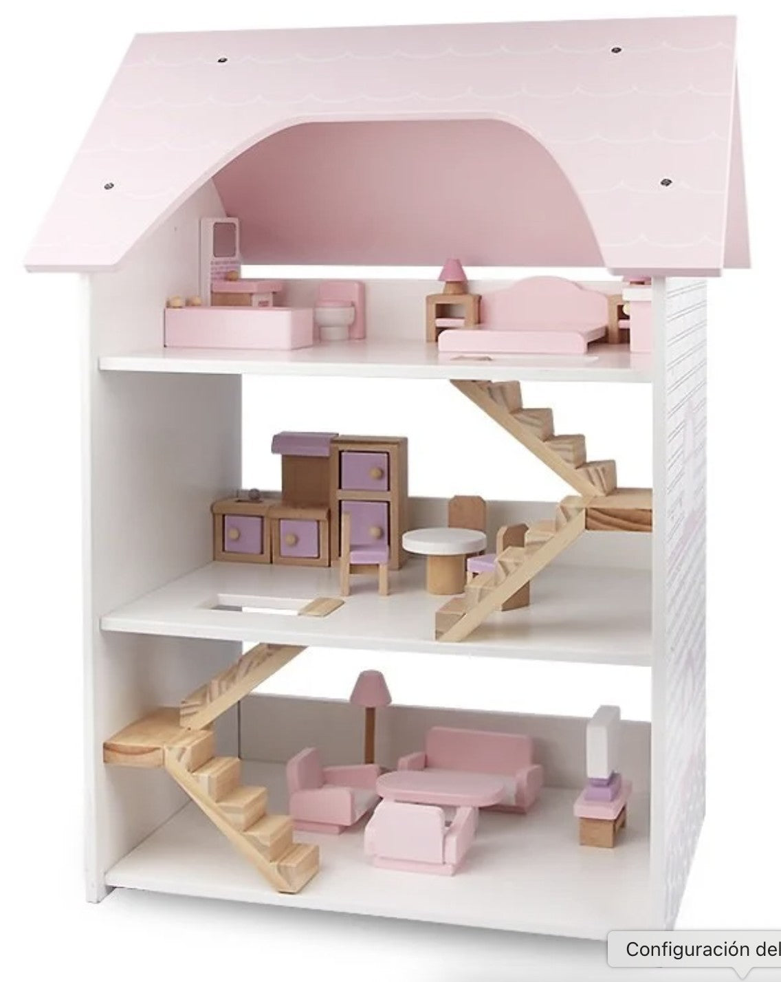 Casita de muñecas madera