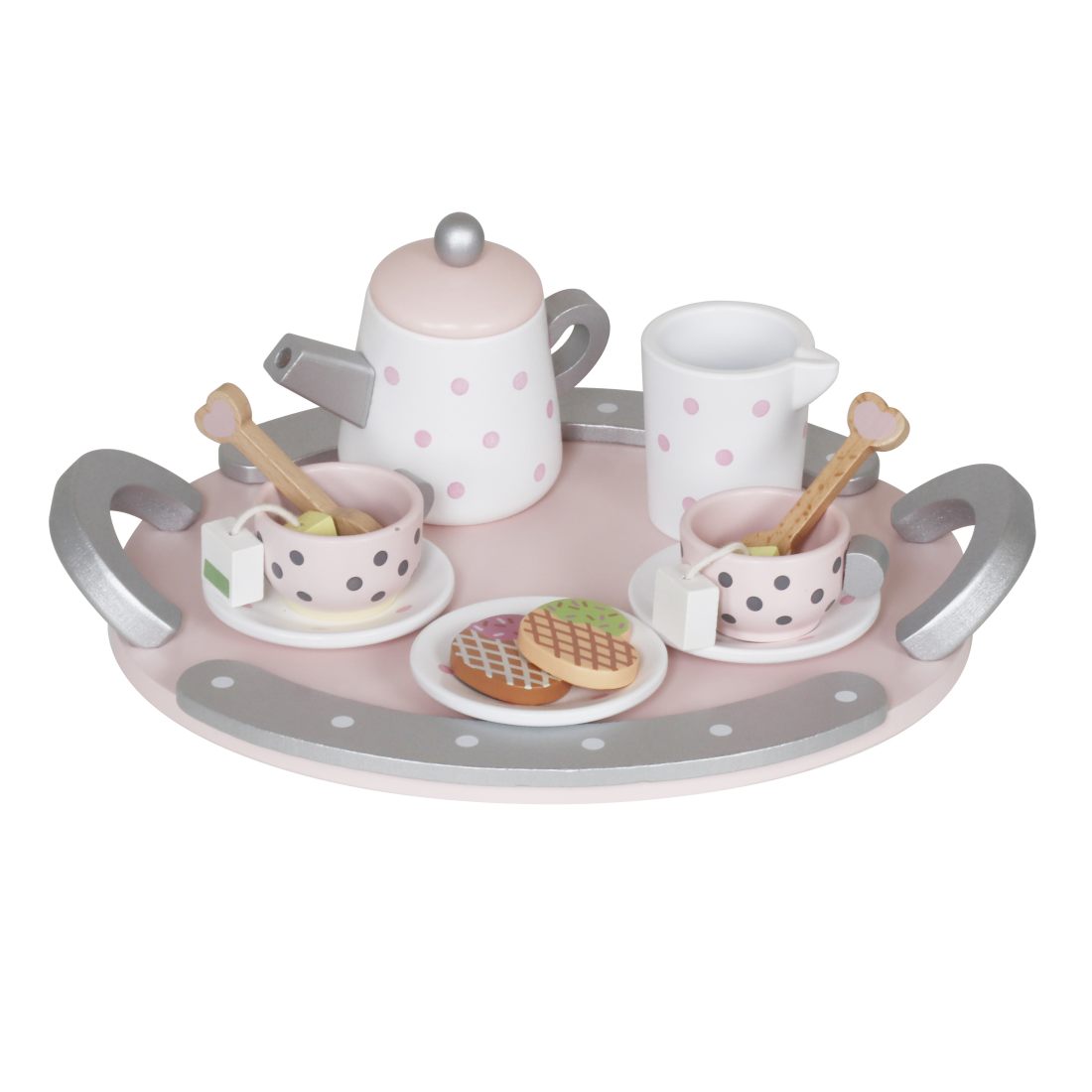 Juego de té de madera