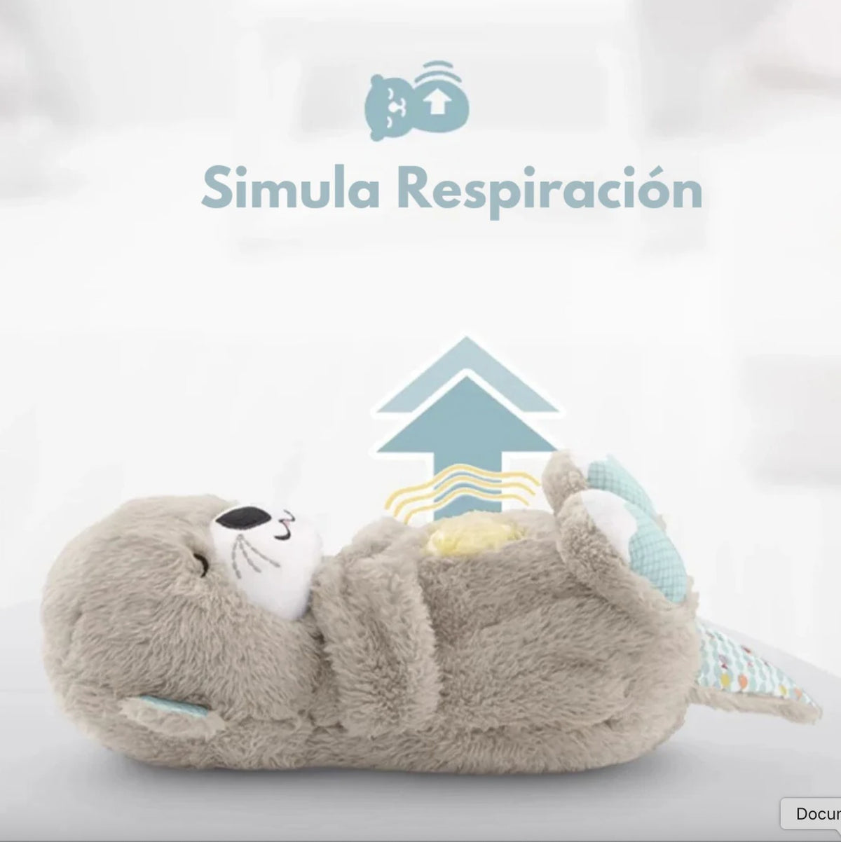 Velador peluche nutria que respira