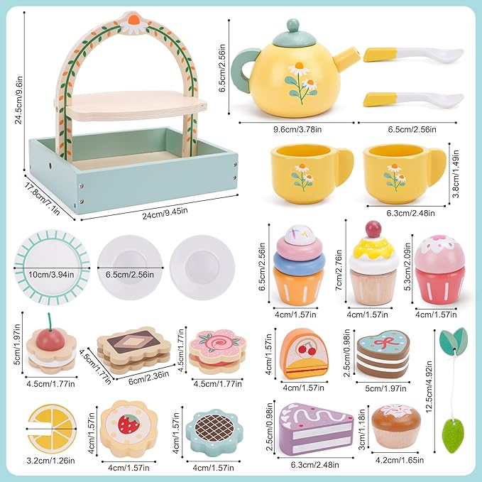 Juego de té y pastelería
