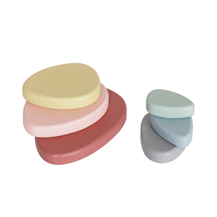 Bloques apilables de madera Montessori 3 en 1 - Arcoiris