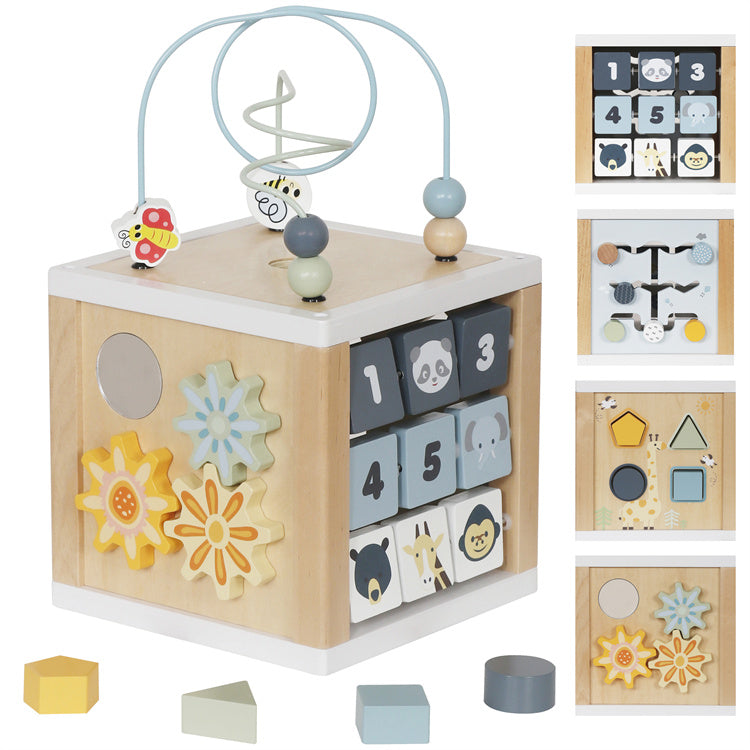 Cubo de actividades Montessori - madera