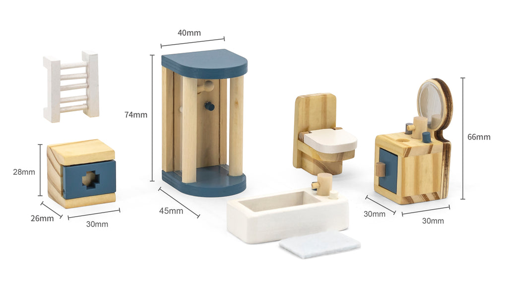 Baño madera para casita de madera