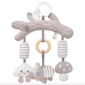 Colgante tejido en tonos beige